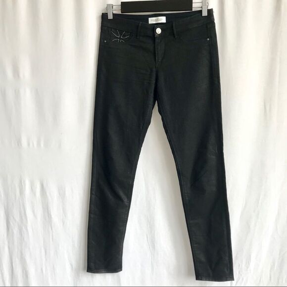 Habitual Onyx Waxy Shiny legging jeans Size 28 - Picture 1 of 13